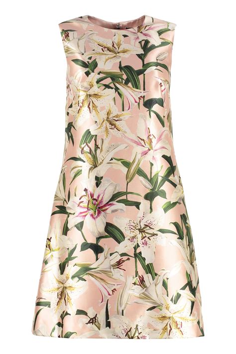 dolce gabbana lily print dress|Dolce & Gabbana Lily Print Dress.